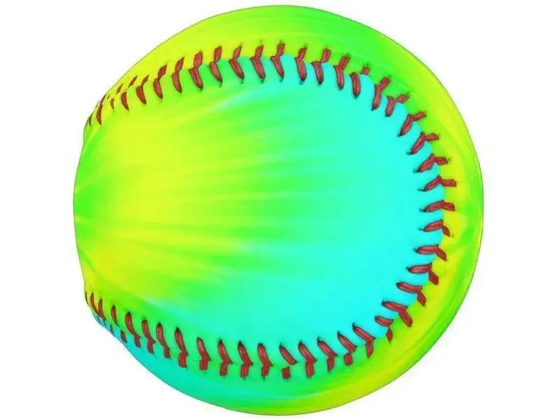 Softballs-TIE DYE Softballs-Yellows & Greens & Turquoise-from COLORADDICTED.COM-