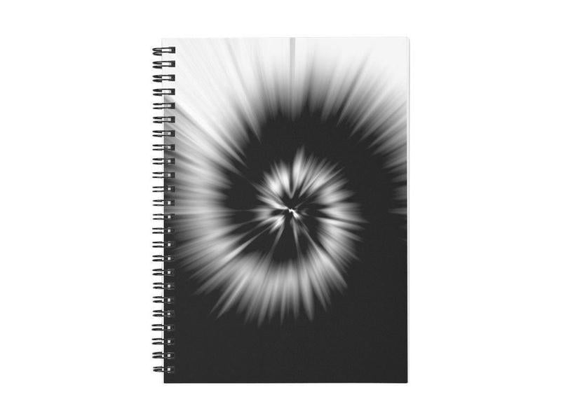 Spiral Notebooks-TIE DYE Spiral Notebooks-Black &amp; White-from COLORADDICTED.COM-