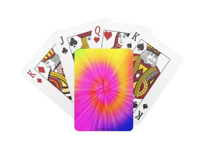 Playing Cards-TIE DYE Standard Playing Cards-from COLORADDICTED.COM-