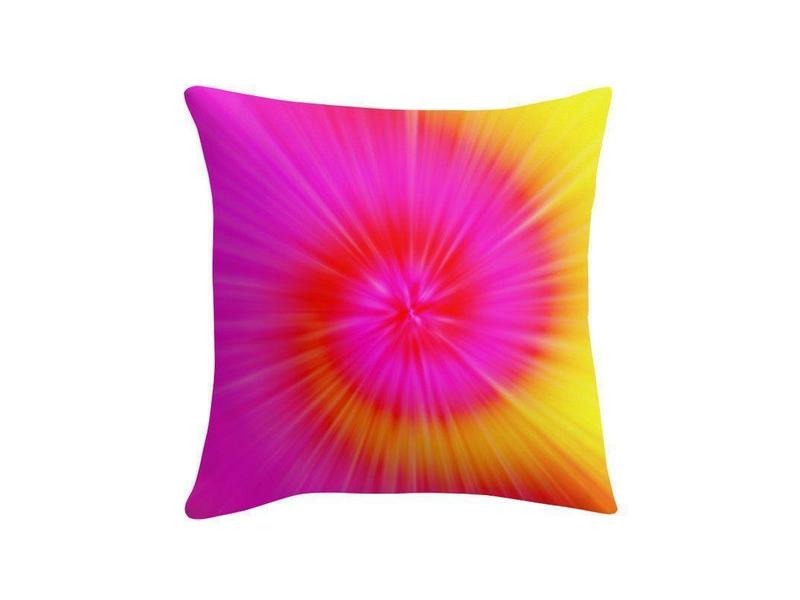 Throw Pillows & Throw Pillow Cases-TIE DYE Throw Pillows & Throw Pillow Cases-from COLORADDICTED.COM-