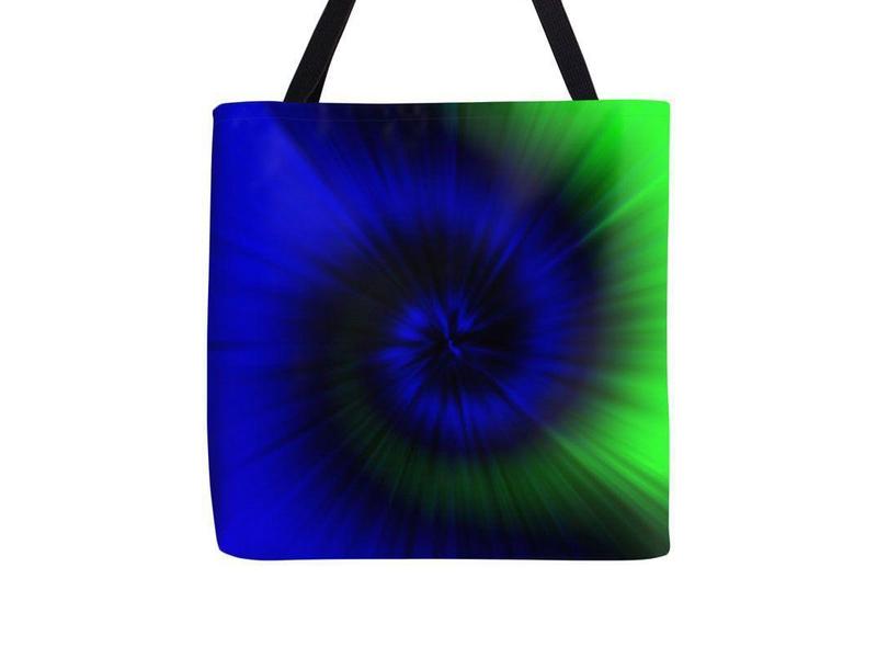 Tote Bags-TIE DYE Tote Bags-Blues &amp; Greens-from COLORADDICTED.COM-