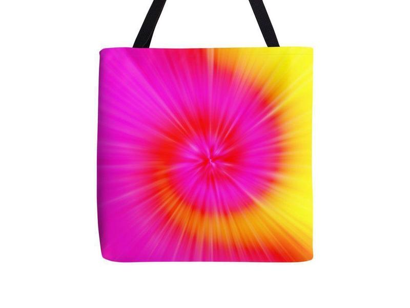 Tote Bags-TIE DYE Tote Bags-Fuchsias &amp; Magentas &amp; Reds &amp; Oranges &amp; Yellows-from COLORADDICTED.COM-