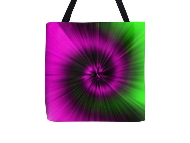 Tote Bags-TIE DYE Tote Bags-Magentas &amp; Greens-from COLORADDICTED.COM-