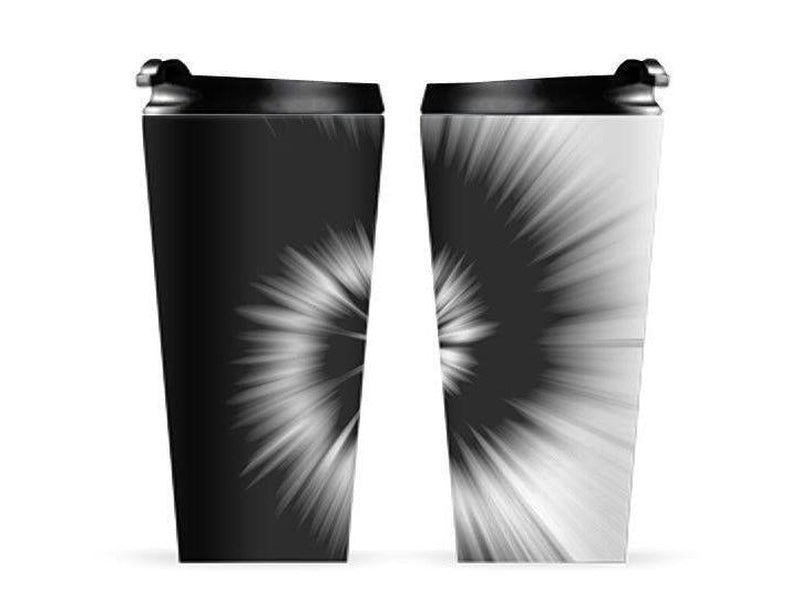 Travel Mugs-TIE DYE Travel Mugs-Black & White-from COLORADDICTED.COM-