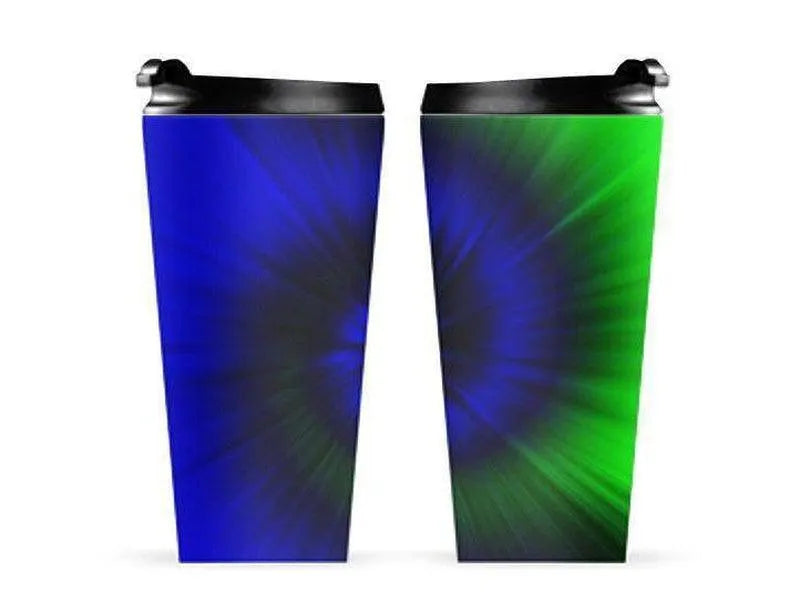 Travel Mugs-TIE DYE Travel Mugs-Blues & Greens-from COLORADDICTED.COM-