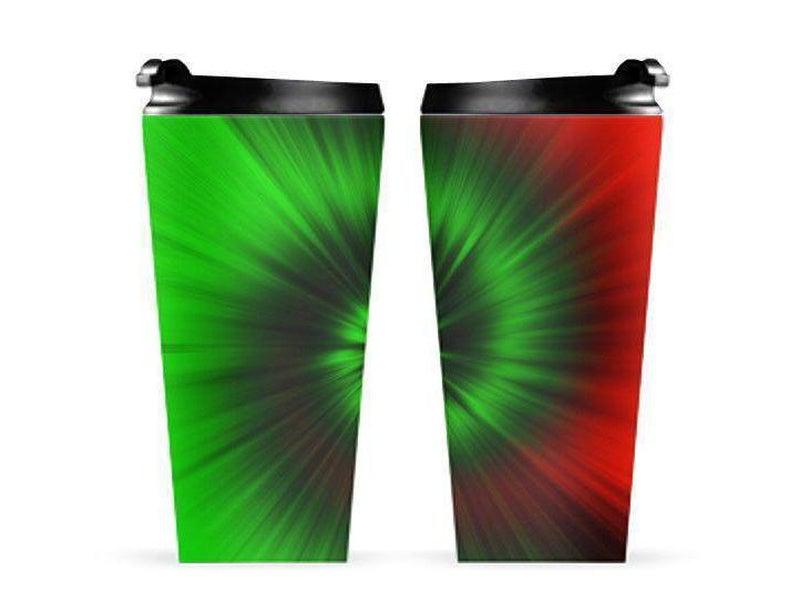 Travel Mugs-TIE DYE Travel Mugs-Greens &amp; Reds-from COLORADDICTED.COM-
