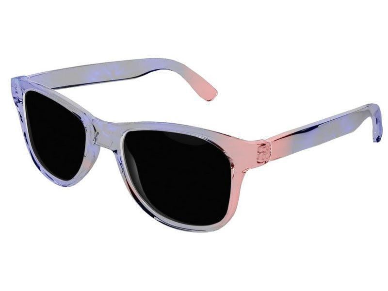 Wayfarer Sunglasses-TIE DYE Wayfarer Sunglasses (transparent background)-Blues &amp; Reds-from COLORADDICTED.COM-