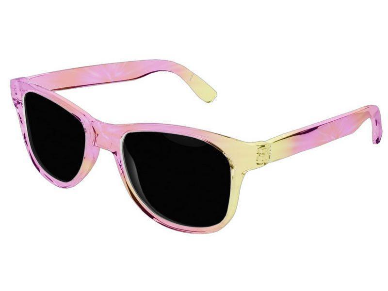 Wayfarer Sunglasses-TIE DYE Wayfarer Sunglasses (transparent background)-Fuchsias, Magentas, Reds, Oranges &amp; Yellows-from COLORADDICTED.COM-