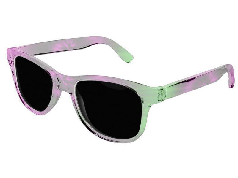 Wayfarer Sunglasses-TIE DYE Wayfarer Sunglasses (transparent background)-Magentas &amp; Greens-from COLORADDICTED.COM-
