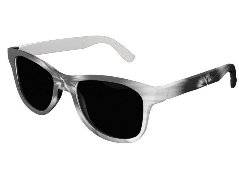 Wayfarer Sunglasses-TIE DYE Wayfarer Sunglasses (white background)-Black &amp; White-from COLORADDICTED.COM-