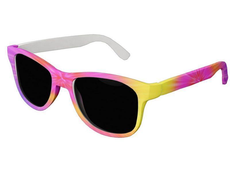 Wayfarer Sunglasses-TIE DYE Wayfarer Sunglasses (white background)-Rainbow Colors-from COLORADDICTED.COM-