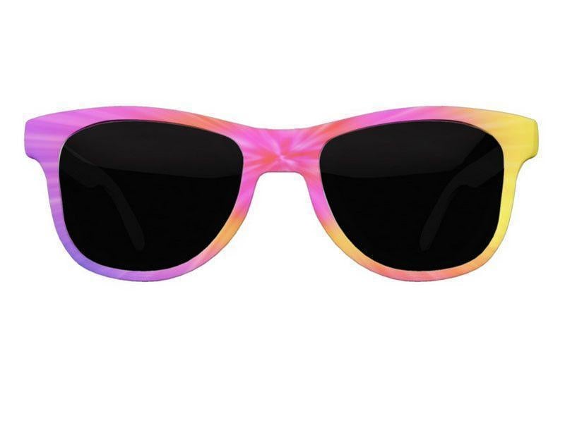 Wayfarer Sunglasses-TIE DYE Wayfarer Sunglasses (white background)-Rainbow Colors-from COLORADDICTED.COM-