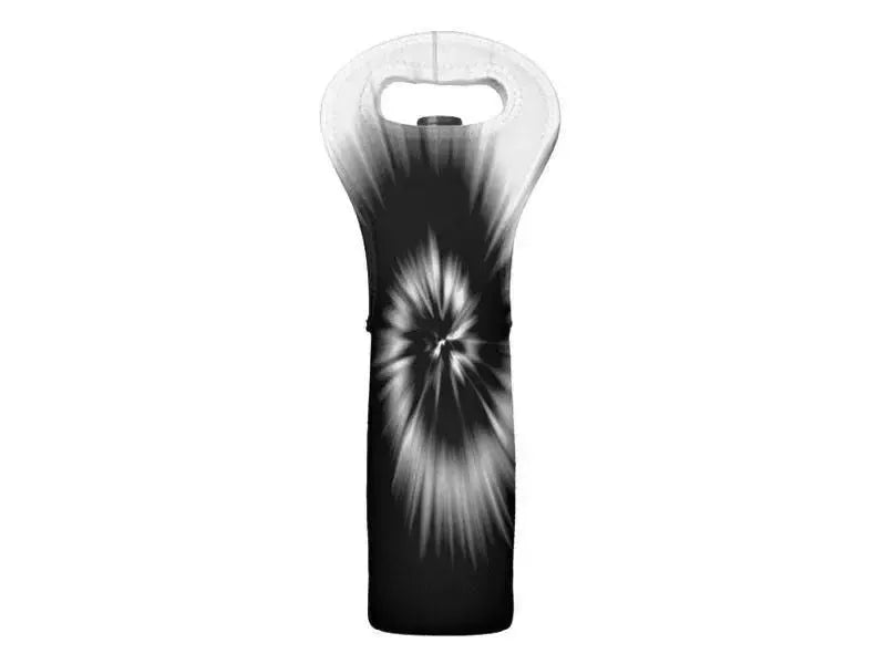 Wine Totes-TIE DYE Wine Totes-Black & White-from COLORADDICTED.COM-