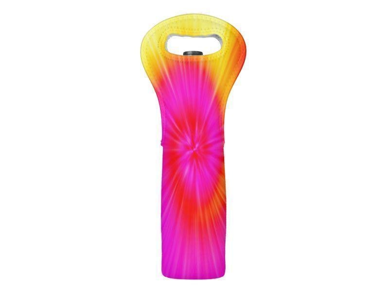 Wine Totes-TIE DYE Wine Totes-Fuchsias &amp; Magentas &amp; Reds &amp; Oranges &amp; Yellows-from COLORADDICTED.COM-