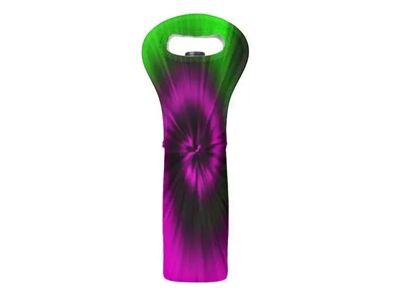 Wine Totes-TIE DYE Wine Totes-Magentas & Greens-from COLORADDICTED.COM-