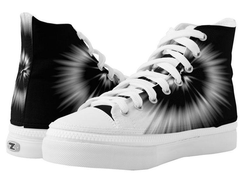 ZipZ High-Top Sneakers-TIE DYE ZipZ High-Top Sneakers-Black &amp; White-from COLORADDICTED.COM-