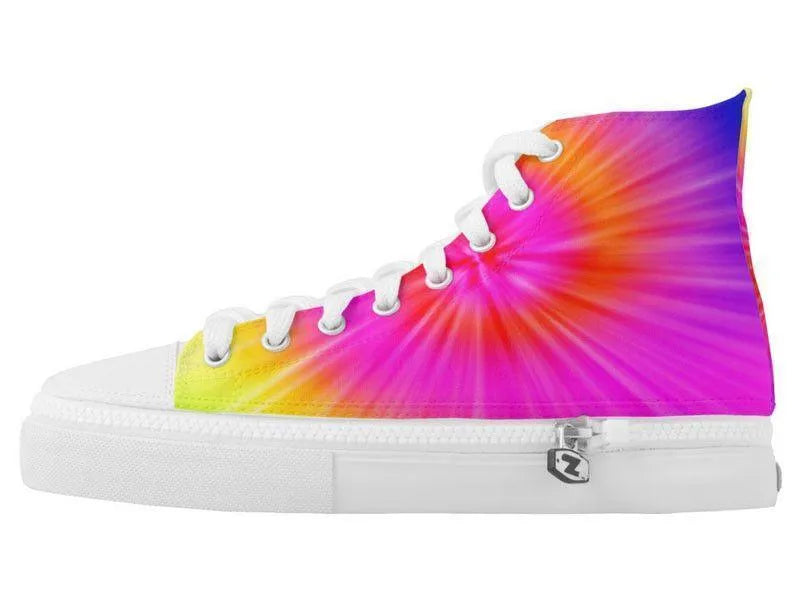 ZipZ High-Top Sneakers-TIE DYE ZipZ High-Top Sneakers-from COLORADDICTED.COM-