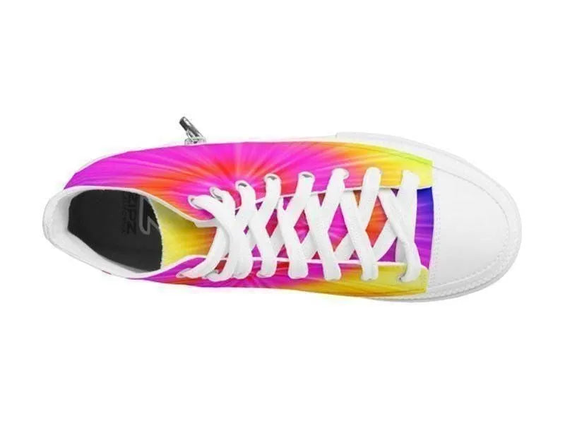 ZipZ High-Top Sneakers-TIE DYE ZipZ High-Top Sneakers-from COLORADDICTED.COM-