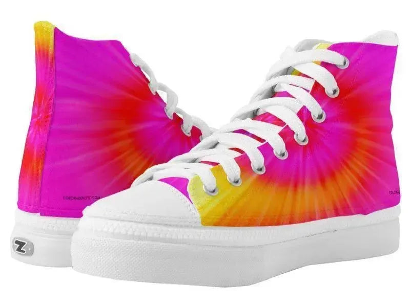 ZipZ High-Top Sneakers-TIE DYE ZipZ High-Top Sneakers-from COLORADDICTED.COM-