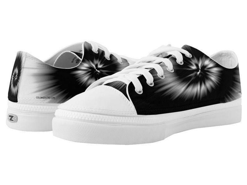 ZipZ Low-Top Sneakers-TIE DYE ZipZ Low-Top Sneakers-Black &amp; White-from COLORADDICTED.COM-