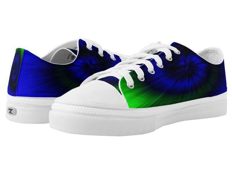ZipZ Low-Top Sneakers-TIE DYE ZipZ Low-Top Sneakers-Blues &amp; Greens-from COLORADDICTED.COM-