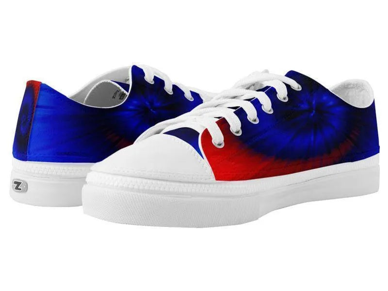 ZipZ Low-Top Sneakers-TIE DYE ZipZ Low-Top Sneakers-Blues &amp; Reds-from COLORADDICTED.COM-