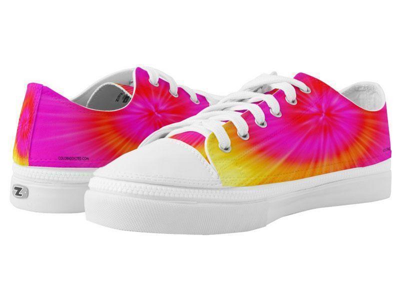 ZipZ Low-Top Sneakers-TIE DYE ZipZ Low-Top Sneakers-Fuchsias &amp; Magentas &amp; Reds &amp; Oranges &amp; Yellows-from COLORADDICTED.COM-