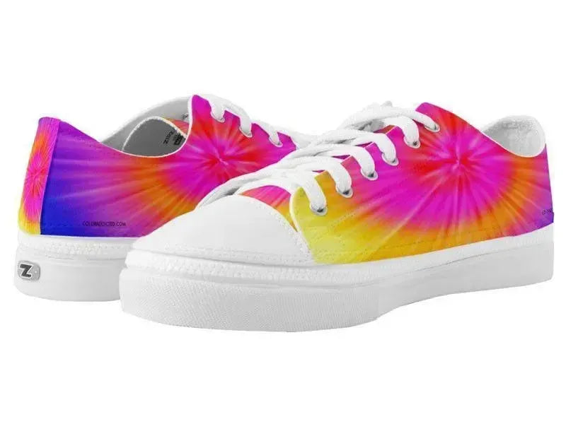 ZipZ Low-Top Sneakers-TIE DYE ZipZ Low-Top Sneakers-Rainbow Colors-from COLORADDICTED.COM-