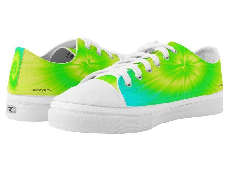 ZipZ Low-Top Sneakers-TIE DYE ZipZ Low-Top Sneakers-Yellows &amp; Greens &amp; Turquoise-from COLORADDICTED.COM-