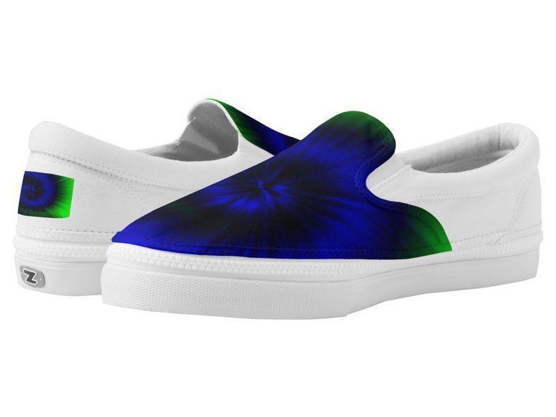 ZipZ Slip-On Sneakers-TIE DYE ZipZ Slip-On Sneakers-Blues &amp; Greens-from COLORADDICTED.COM-