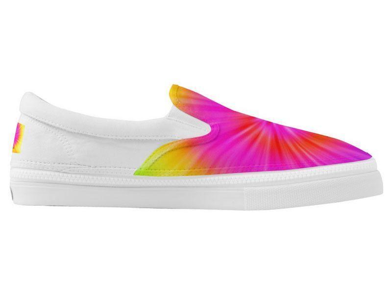 ZipZ Slip-On Sneakers-TIE DYE ZipZ Slip-On Sneakers-Rainbow Colors-from COLORADDICTED.COM-