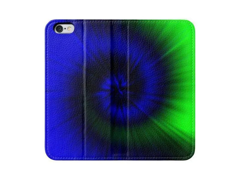 iPhone Wallets-TIE DYE iPhone Wallets-Blues & Greens-from COLORADDICTED.COM-