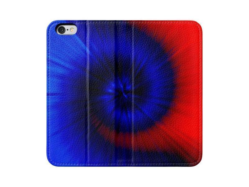 iPhone Wallets-TIE DYE iPhone Wallets-Blues &amp; Reds-from COLORADDICTED.COM-