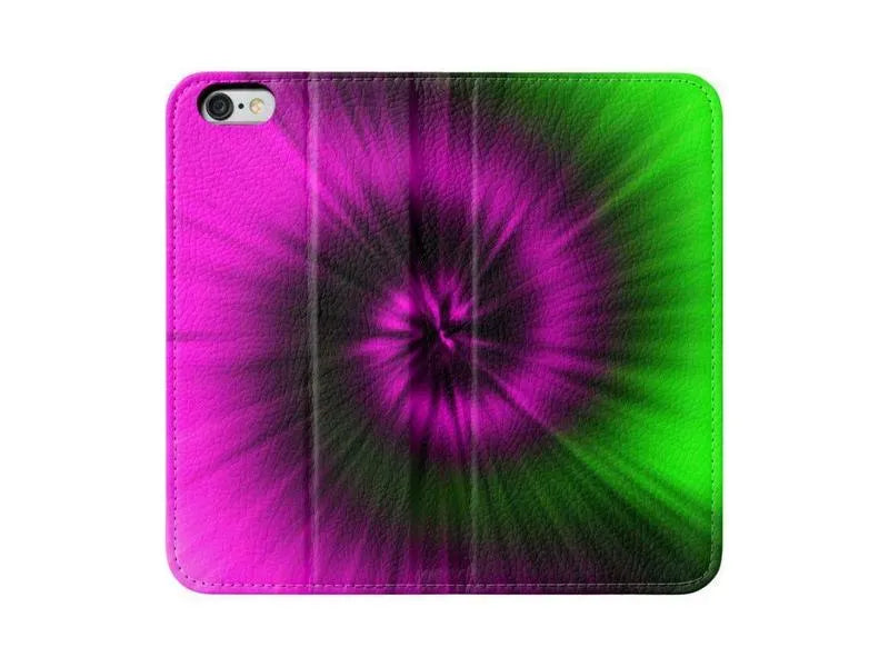 iPhone Wallets-TIE DYE iPhone Wallets-Magentas & Greens-from COLORADDICTED.COM-