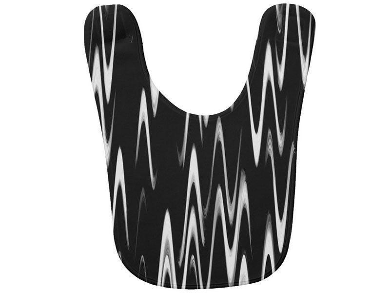 Baby Bibs-WAVY #1 Baby Bibs-Black &amp; White-from COLORADDICTED.COM-