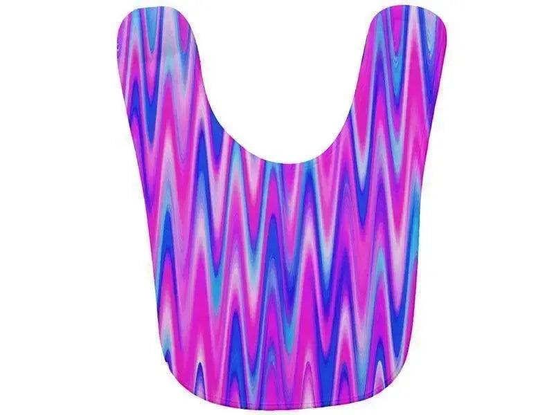 Baby Bibs-WAVY #1 Baby Bibs-Blues, Purples & Fuchsias-from COLORADDICTED.COM-
