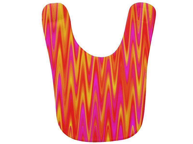 Baby Bibs-WAVY #1 Baby Bibs-Reds, Oranges, Yellows &amp; Fuchsias-from COLORADDICTED.COM-