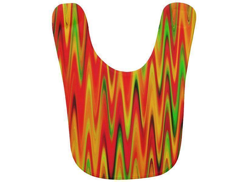Baby Bibs-WAVY #1 Baby Bibs-Reds, Oranges, Yellows &amp; Greens-from COLORADDICTED.COM-