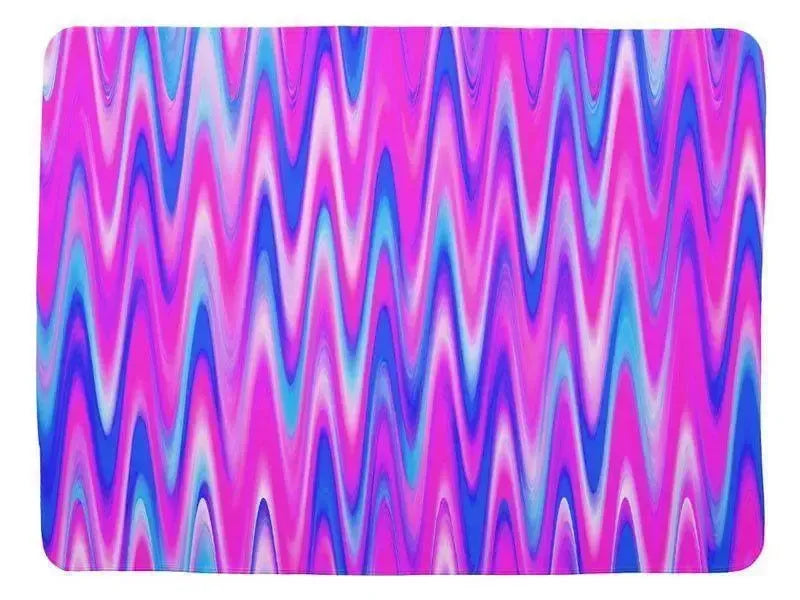Baby Blankets-WAVY #1 Baby Blankets-Blues, Purples & Fuchsias-from COLORADDICTED.COM-