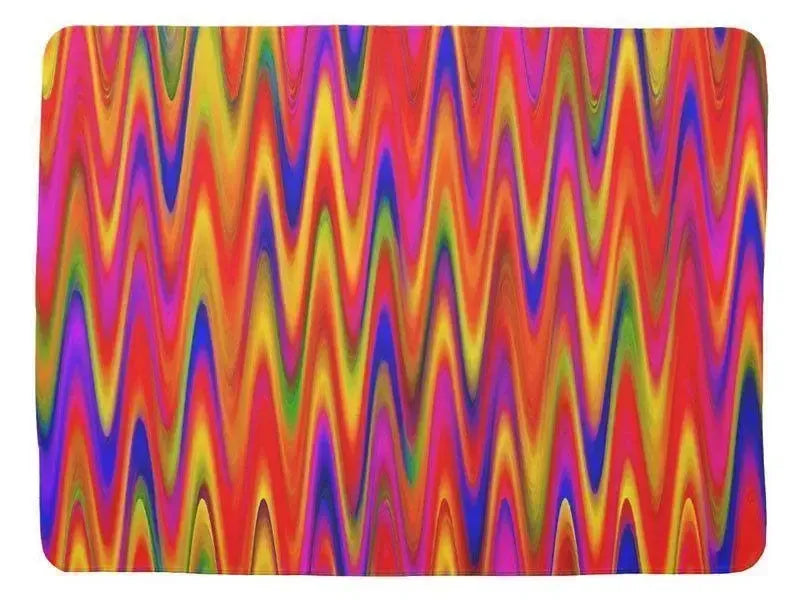 Baby Blankets-WAVY #1 Baby Blankets-Multicolor Bright-from COLORADDICTED.COM-