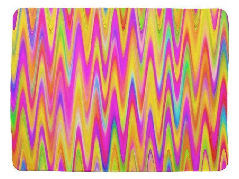 Baby Blankets-WAVY #1 Baby Blankets-Multicolor Light-from COLORADDICTED.COM-