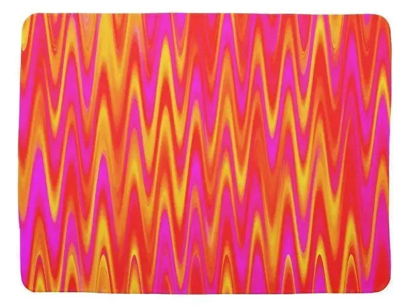 Baby Blankets-WAVY #1 Baby Blankets-Reds, Oranges, Yellows & Fuchsias-from COLORADDICTED.COM-
