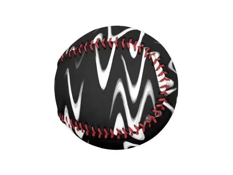 Baseballs-WAVY #1 Baseballs-Black & White-from COLORADDICTED.COM-