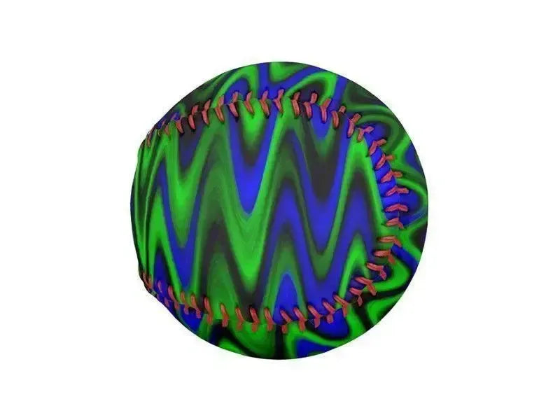 Baseballs-WAVY #1 Baseballs-Blues & Greens-from COLORADDICTED.COM-
