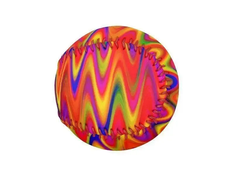 Baseballs-WAVY #1 Baseballs-Multicolor Bright-from COLORADDICTED.COM-