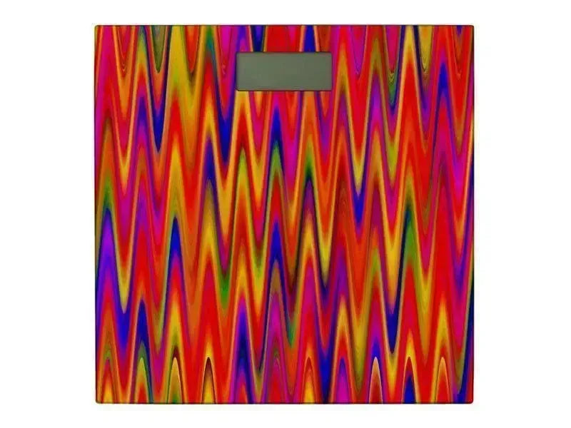 Bathroom Scales-WAVY #1 Bathroom Scales-Multicolor Bright-from COLORADDICTED.COM-