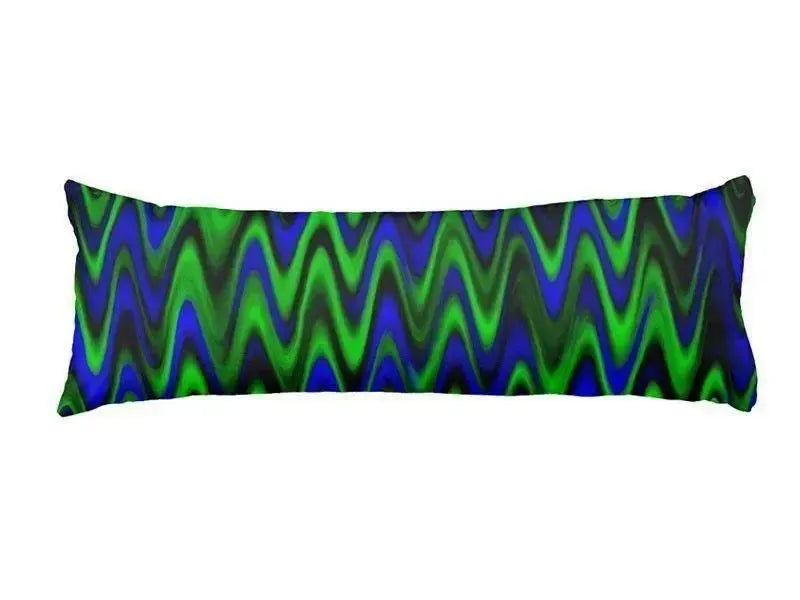 Body Pillows - Dakimakuras-WAVY #1 Body Pillows - Dakimakuras-Blues & Greens-from COLORADDICTED.COM-