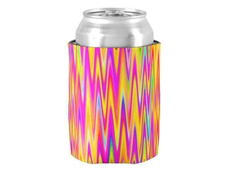 Can Cooler Sleeves – Can Koozies-WAVY #1 Bottle &amp; Can Cooler Sleeves – Bottle &amp; Can Koozies-Multicolor Light-from COLORADDICTED.COM-