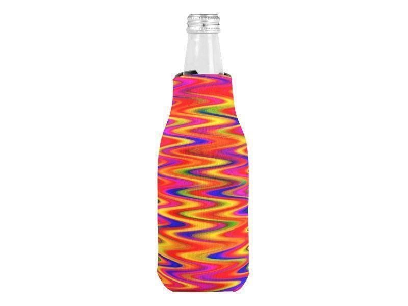 Bottle Cooler Sleeves – Bottle Koozies-WAVY #1 Bottle Cooler Sleeves – Bottle Koozies-Multicolor Bright-from COLORADDICTED.COM-