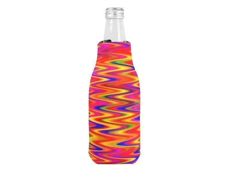 Bottle Cooler Sleeves – Bottle Koozies-WAVY #1 Bottle Cooler Sleeves – Bottle Koozies-from COLORADDICTED.COM-